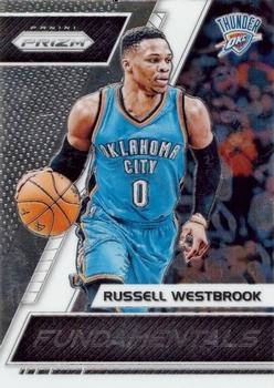 2017-18 Panini Prizm - Fundamentals #28 Russell Westbrook Front