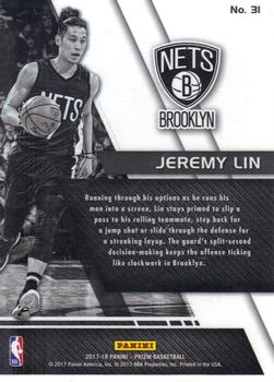 2017-18 Panini Prizm - Fundamentals #31 Jeremy Lin Back