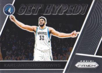 2017-18 Panini Prizm - Get Hyped! #GH-KT Karl-Anthony Towns Front