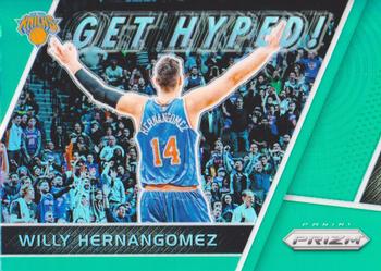 2017-18 Panini Prizm - Get Hyped! Prizms Green #GH-WH Willy Hernangomez Front