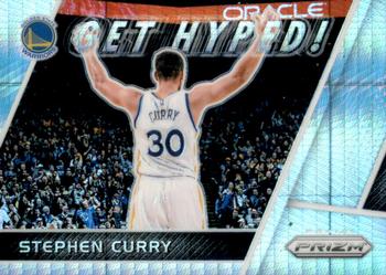 2017-18 Panini Prizm - Get Hyped! Prizms Hyper #GH-SC Stephen Curry Front