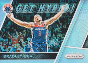 2017-18 Panini Prizm - Get Hyped! Prizms Silver #GH-BB Bradley Beal Front