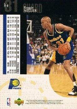 1995-96 Collector's Choice English II - International Special Edition Holograms #H4 Reggie Miller Back