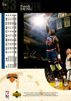 1995-96 Collector's Choice English II - International Special Edition Holograms #H6 Patrick Ewing Back