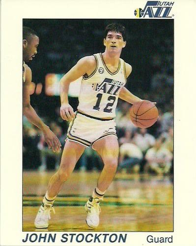 1987-88 Utah Jazz John Stockton Season Assist Record #NNO John Stockton Front