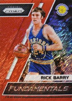 2017-18 Panini Prizm - Fundamentals Prizms Red Shimmer #8 Rick Barry Front
