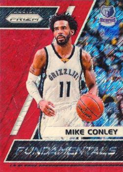 2017-18 Panini Prizm - Fundamentals Prizms Red Shimmer #27 Mike Conley Front