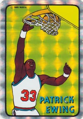1985 Prism Jewel NBA Stickers #NNO Patrick Ewing Front