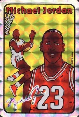 1985 Prism Jewel NBA Stickers #NNO Michael Jordan Front