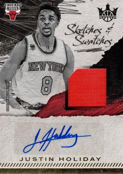 2017-18 Panini Court Kings - Sketches and Swatches #SS-JH Justin Holiday Front