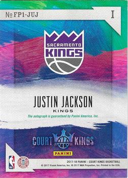 2017-18 Panini Court Kings - Fresh Paint I #FP1-JUJ Justin Jackson Back