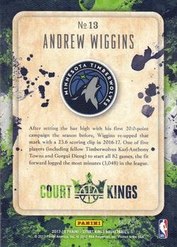 2017-18 Panini Court Kings - Emerging Artists #13 Andrew Wiggins Back
