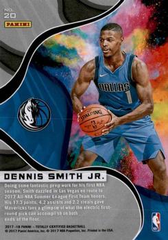 2017-18 Panini Totally Certified - The Mighty #20 Dennis Smith Jr. Back