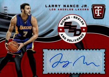 2017-18 Panini Totally Certified - Signed, Sealed, and Delivered #SSD-LN Larry Nance Jr. Front