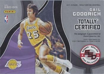 2017-18 Panini Totally Certified - Signed, Sealed, and Delivered Green #SSD-GG Gail Goodrich Back