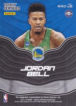 2017-18 Panini Totally Certified - Rookie Roll Call Red #RRC-JB Jordan Bell Back