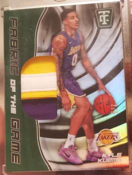 2017-18 Panini Totally Certified - Fabric of the Game Rookies Green #FR-KKZ Kyle Kuzma Front