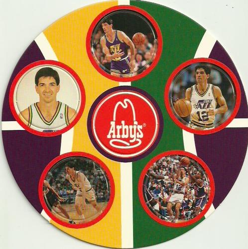 1995-96 Arby's Utah Jazz Discs #NNO John Stockton Front