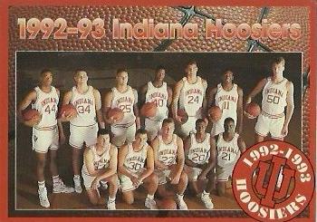 1992-93 Indiana Hoosiers #NNO 1992-93 Team Photo Front