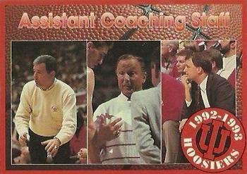 1992-93 Indiana Hoosiers #NNO Assistant Coaching Staff Front