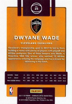 2017-18 Donruss Optic #25 Dwyane Wade Back
