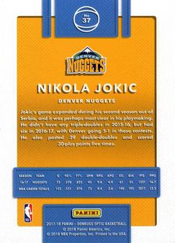 2017-18 Donruss Optic #37 Nikola Jokic Back