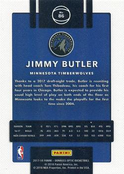 2017-18 Donruss Optic #86 Jimmy Butler Back