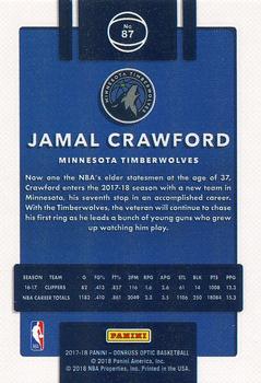2017-18 Donruss Optic #87 Jamal Crawford Back
