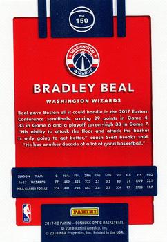 2017-18 Donruss Optic #150 Bradley Beal Back