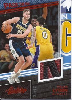 2017-18 Panini Absolute - Pass the Rock Basketball Memorabilia #PR-TLD Tyler Lydon Front