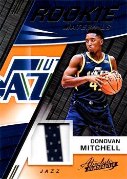 2017-18 Panini Absolute - Rookie Materials Prime #RM-DML Donovan Mitchell Front