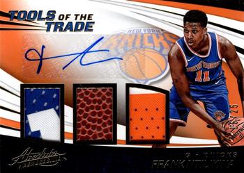 2017-18 Panini Absolute - Tools of the Trade Four Swatch Signatures Level 2 #TT4-FN Frank Ntilikina Front