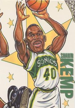 1993-94 Taco Time Seattle SuperSonics Playoff #NNO Shawn Kemp / Squatch Front