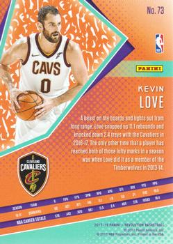 2017-18 Panini Revolution - Chinese New Year #73 Kevin Love Back