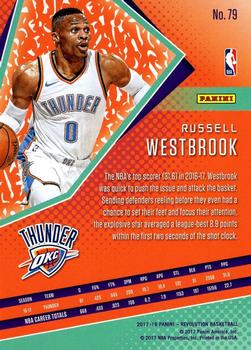 2017-18 Panini Revolution - Chinese New Year #79 Russell Westbrook Back