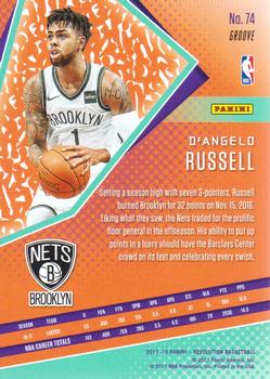 2017-18 Panini Revolution - Groove #74 D'Angelo Russell Back