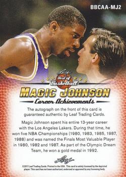 2016-17 Leaf Best of Basketball - Autographs #BBCAA-MJ2 Magic Johnson Back