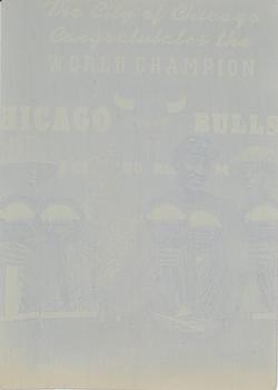 1997-98 Stadium Club - Printing Plates Yellow #5 Bulls - Team of the 90's Front