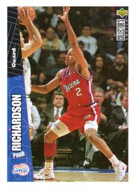 1996-97 Collector's Choice Italian Stickers #14 Pooh Richardson Front