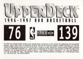 1996-97 Collector's Choice Italian Stickers #76 / 139 Utah Jazz Logo / Toronto Raptors Logo Back