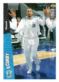1996-97 Collector's Choice Italian Stickers #104 Dell Curry Front
