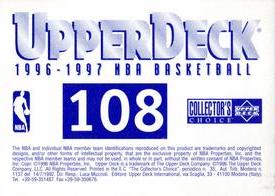 1996-97 Collector's Choice Italian Stickers #108 Glen Rice Back