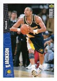 1996-97 Collector's Choice Italian Stickers #131 Mark Jackson Front
