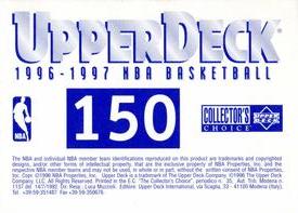 1996-97 Collector's Choice Italian Stickers #150 Dee Brown Back