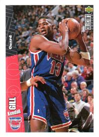 1996-97 Collector's Choice Italian Stickers #158 Kendall Gill Front