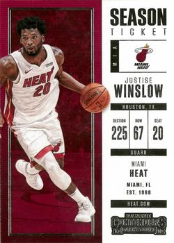 2017-18 Panini Contenders #1 Justise Winslow Front
