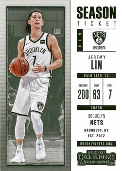 2017-18 Panini Contenders #17 Jeremy Lin Front