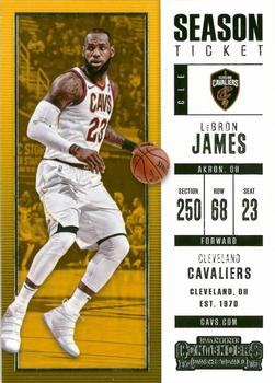 2017-18 Panini Contenders #20 LeBron James Front