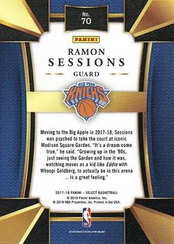 2017-18 Panini Select #70 Ramon Sessions Back