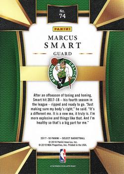 2017-18 Panini Select #74 Marcus Smart Back